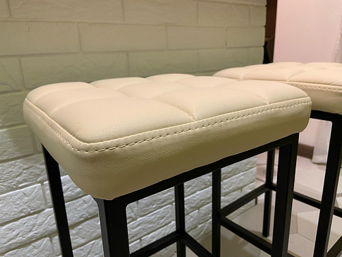 Барный стул Лофт микровелюр катания изумруд / черный матовый фото покупателя 8