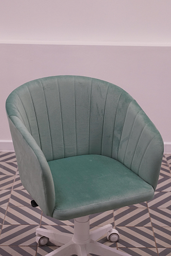 Компьютерное кресло Тибо светло-коричневый / белый из шоурума 3