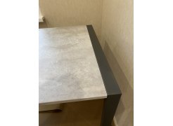 Стол Центавр 120(160)х70х75 файерстоун / черный матовый фото покупателя 84