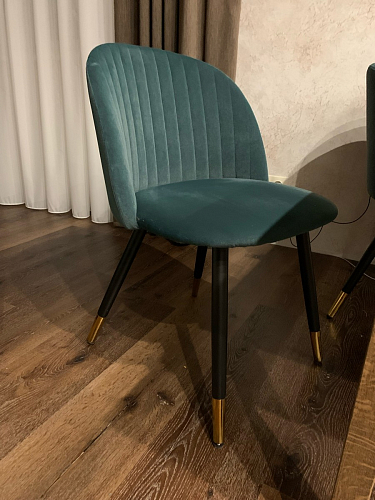 Стул на металлокаркасе Gabi 1 line light blue / black фото покупателя 106