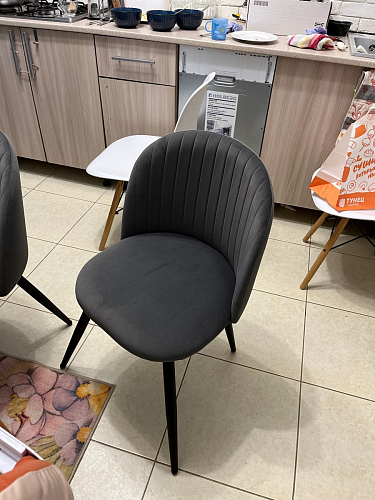 Стул на металлокаркасе Gabi gray / black фото покупателя 563