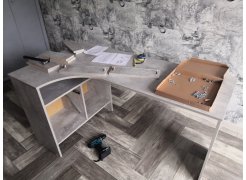 Письменный стол СПм-25 левый бетон фото покупателя 52