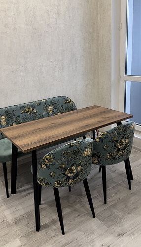 Стол Тринити Лофт 120 25 мм черный матовый / юта фото покупателя 110