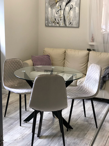 Стул на металлокаркасе Capri голубой фото покупателя 13