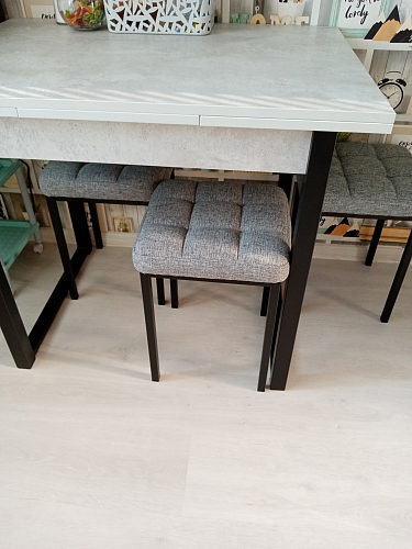 Табурет Байя кожзам d1 / черный матовый фото покупателя 3