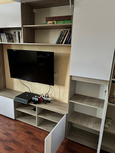 Модульная гостиная Алетра дуб крафт серый / глянец белый комплектация 3 фото покупателя 4