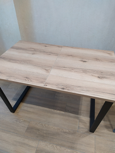 Стол Лота Лофт 140 25 мм черный матовый / бетон фото покупателя 477