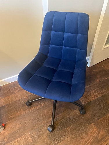 Компьютерное кресло Честер голубой (velutto 47 ) / черный фото покупателя 30