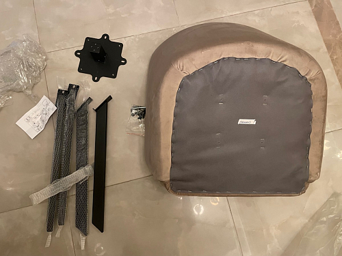 Кресло Корсо темно-серое / белый каркас фото покупателя 10