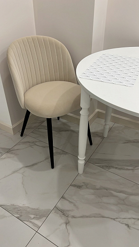 Стул на металлокаркасе Gabi 1 line light blue / black фото покупателя 43