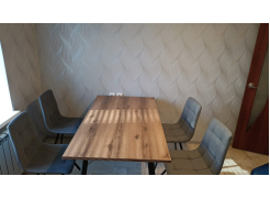 Стол Тринити Лофт 120 32 мм бетон / черный матовый фото покупателя 5