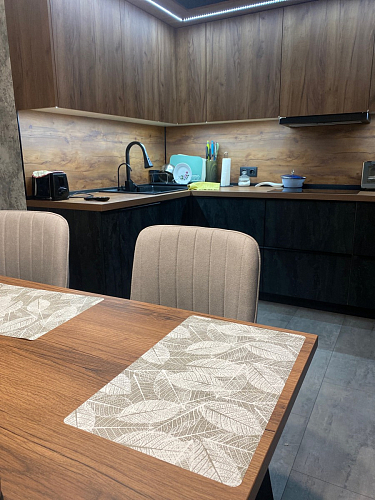 Стол Тринити Лофт 120 32 мм дуб галифакс табако / черный матовый фото покупателя 140