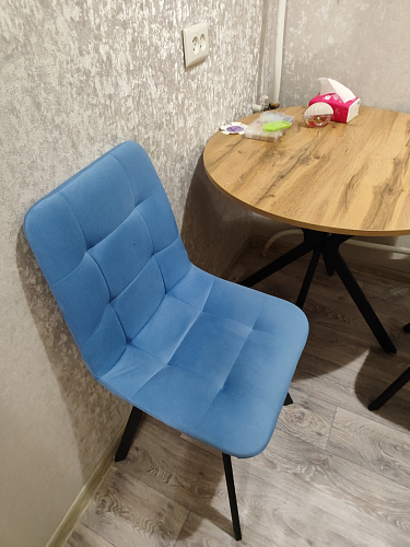 Стул на металлокаркасе Чилли горчичный / черный фото покупателя 1099