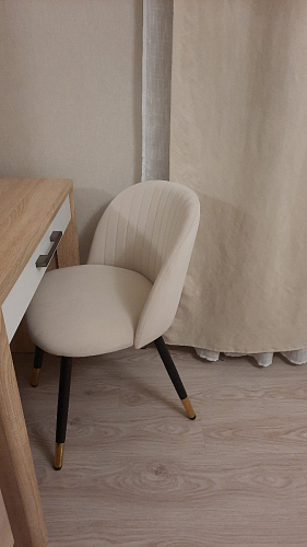 Стул на металлокаркасе Gabi gray / black фото покупателя 32