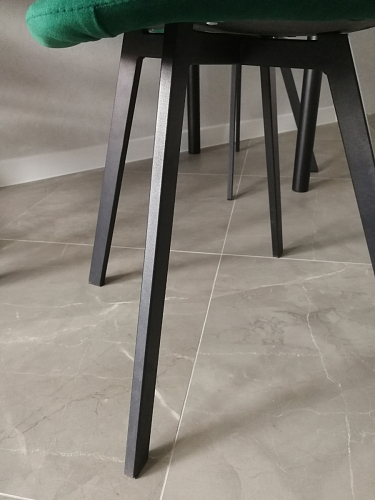 Стул на металлокаркасе Чилли К светло-серый велюр / черный каркас фото покупателя 1505