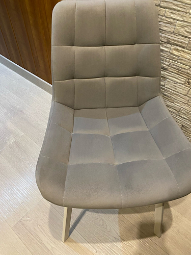 Стул на металлокаркасе Челси бежевый / черный фото покупателя 178