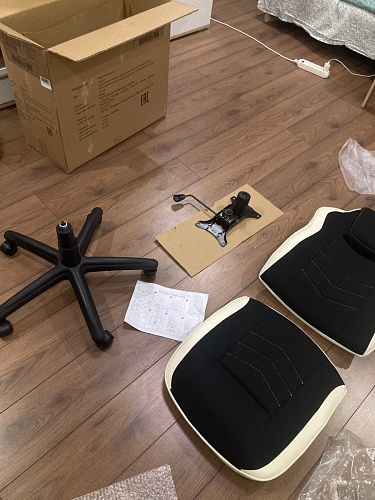 Компьютерное кресло Gamer черное / бежевое фото покупателя 56