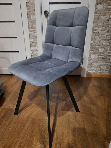 Стул на металлокаркасе Чилли синий / белый фото покупателя 899