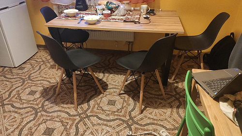 Стол раскладной Лота Лофт 120 25 мм юта / черный матовый фото покупателя 841