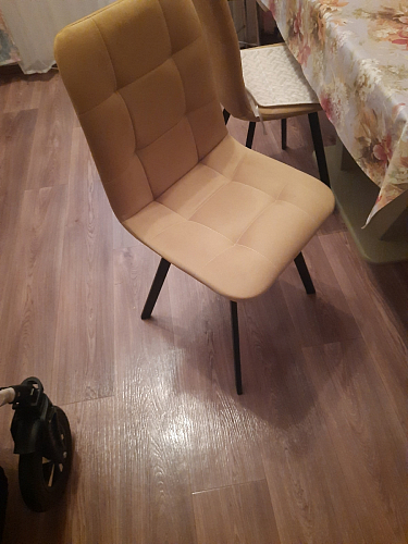 Стул на металлокаркасе Чилли черный / зеленый фото покупателя 974