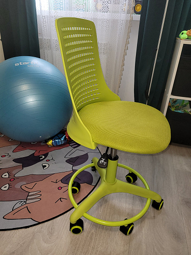 Компьютерное кресло Kiddy ткань серый фото покупателя 28