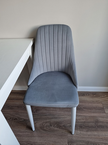 Стул на металлокаркасе Kora dark gray / black фото покупателя 92