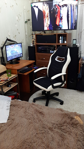 Компьютерное кресло Gamer черное / бежевое фото покупателя 47