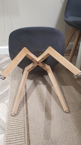 Стул Bonuss blue / wooden legs фото покупателя 182