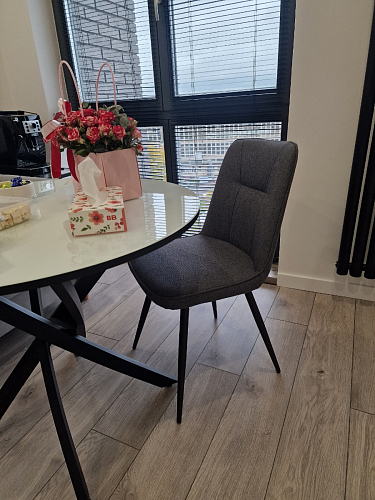 Комплект поворотных стульев Texas 1 светло-серый / черный 2 шт фото покупателя 3