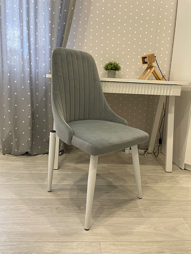 Стул на металлокаркасе Kora white / gray фото покупателя 416