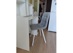 Стул на металлокаркасе Чилли светло-серый / черный фото покупателя 410