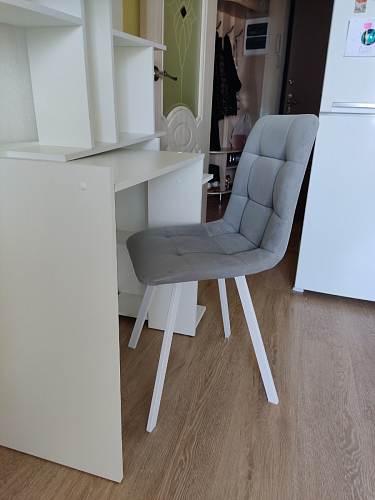 Стул на металлокаркасе Чилли К черный / зеленый фото покупателя 410