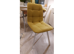 Стул на металлокаркасе Чилли синяя ткань / белый фото покупателя 708