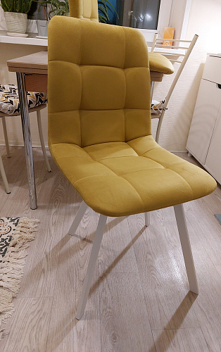 Стул на металлокаркасе Чилли зеленый / белый каркас фото покупателя 708