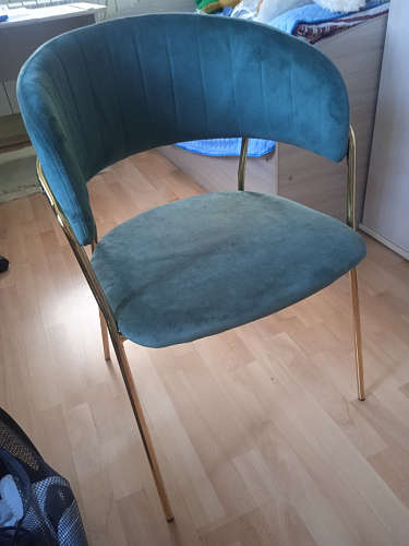 Стул на металлокаркасе Kamelia 1 beige / gold фото покупателя 6