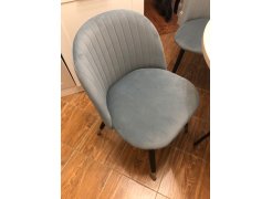 Стул на металлокаркасе Gabi 1 бежевый / черный с серебряными наконечниками фото покупателя 689