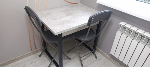 Стол Форли бетон / черный матовый фото покупателя 1