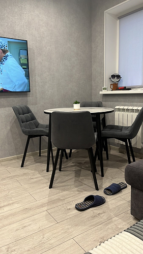 Стул на металлокаркасе Челси бежевый / белый каркас фото покупателя 85