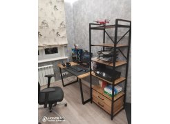 Стол Лота Лофт 140 25 мм черный матовый / бетон фото покупателя 63