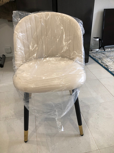 Стул на металлокаркасе Gabi latte / gold / black фото покупателя 372