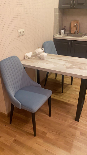 Стул на металлокаркасе Kora black / gray фото покупателя 421