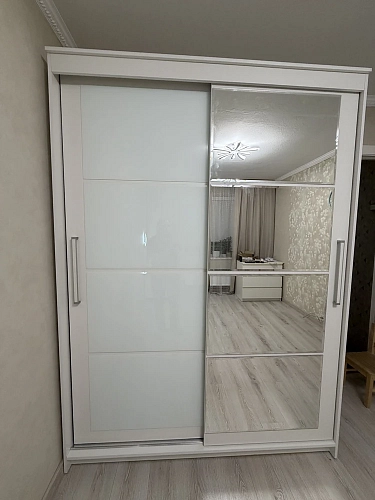 Шкаф-купе Лайн 1.6 белый текстурный фото покупателя 48
