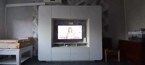 Готовая гостиная Румба белый / белый глянец  - Уцененный экземпляр фото покупателя 62