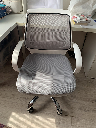 Компьютерное кресло Ergoplus белое / серое фото покупателя 56