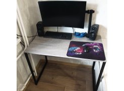 Письменный стол Клер Лофт черный матовый / бетон фото покупателя 3