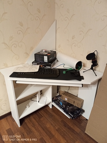 Компьютерный стол Джаз-29 дуб молочный фото покупателя 5