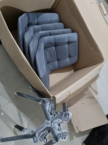 Стул на металлокаркасе Чилли бежевый / белый каркас фото покупателя 1285