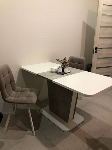 Стул на металлокаркасе Чилли синий / белый фото покупателя 845