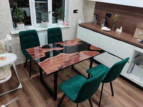 Стул на металлокаркасе Чилли К светло-серый велюр / черный каркас фото покупателя 194