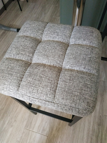 Барный стул Лофт ткань канди грей / черный матовый фото покупателя 306